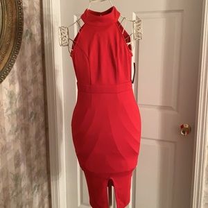 Beautiful red dress, smoke & pet free home
